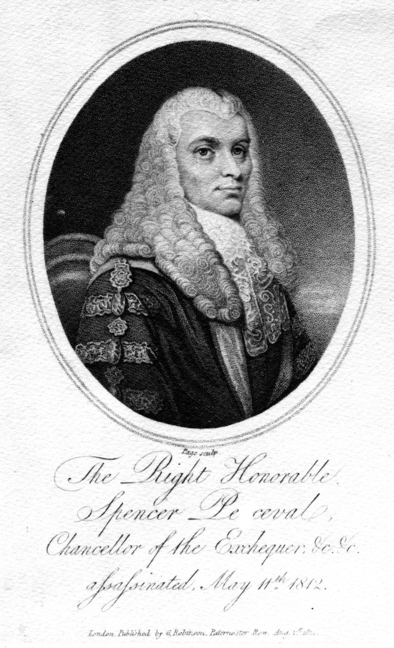 الشرف المحترم سبنسر بيرسيفال ، 1812 بواسطة مدرسة اللغة الإنجليزية