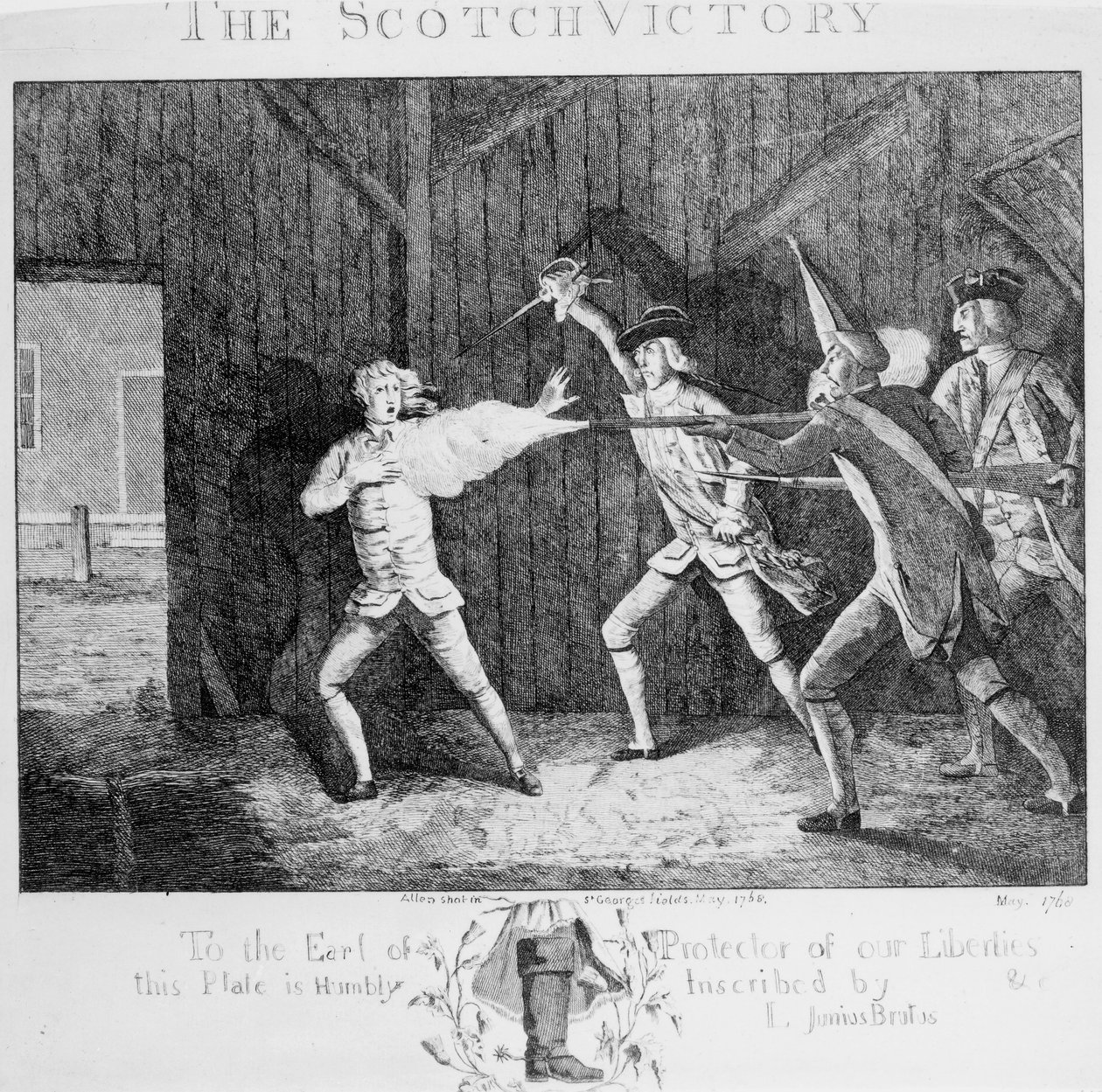 انتصار سكوتش ، 1768 بواسطة مدرسة اللغة الإنجليزية