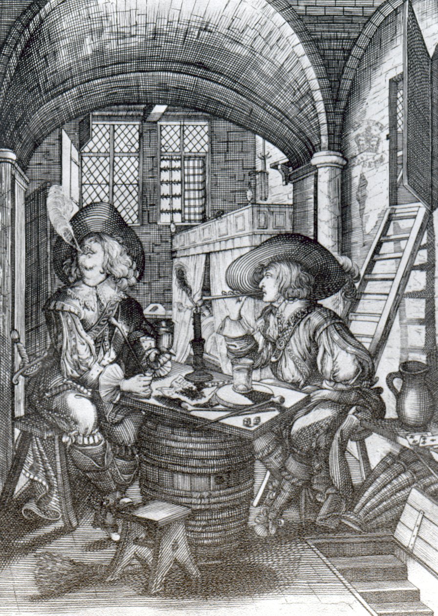 فصيل Sucklington ، أو (Sucklings) Roaring Boyes ، طبع في 1641 (النقش) بواسطة مدرسة اللغة الإنجليزية