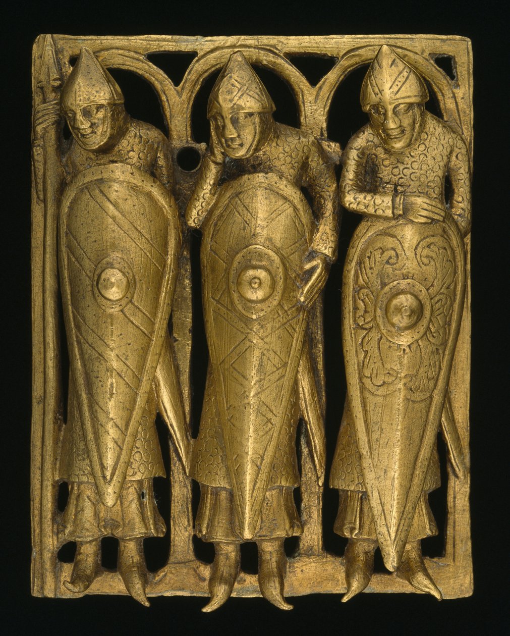 معبد بيكس، c.1140-50 (سبيكة النحاس المذهبة) بواسطة مدرسة اللغة الإنجليزية