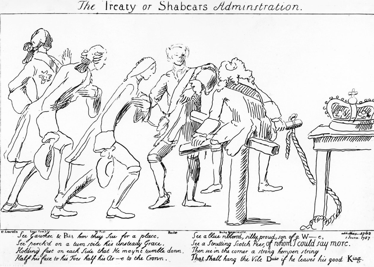 المعاهدة أو إدارة Shabears ، 1757 بواسطة مدرسة اللغة الإنجليزية