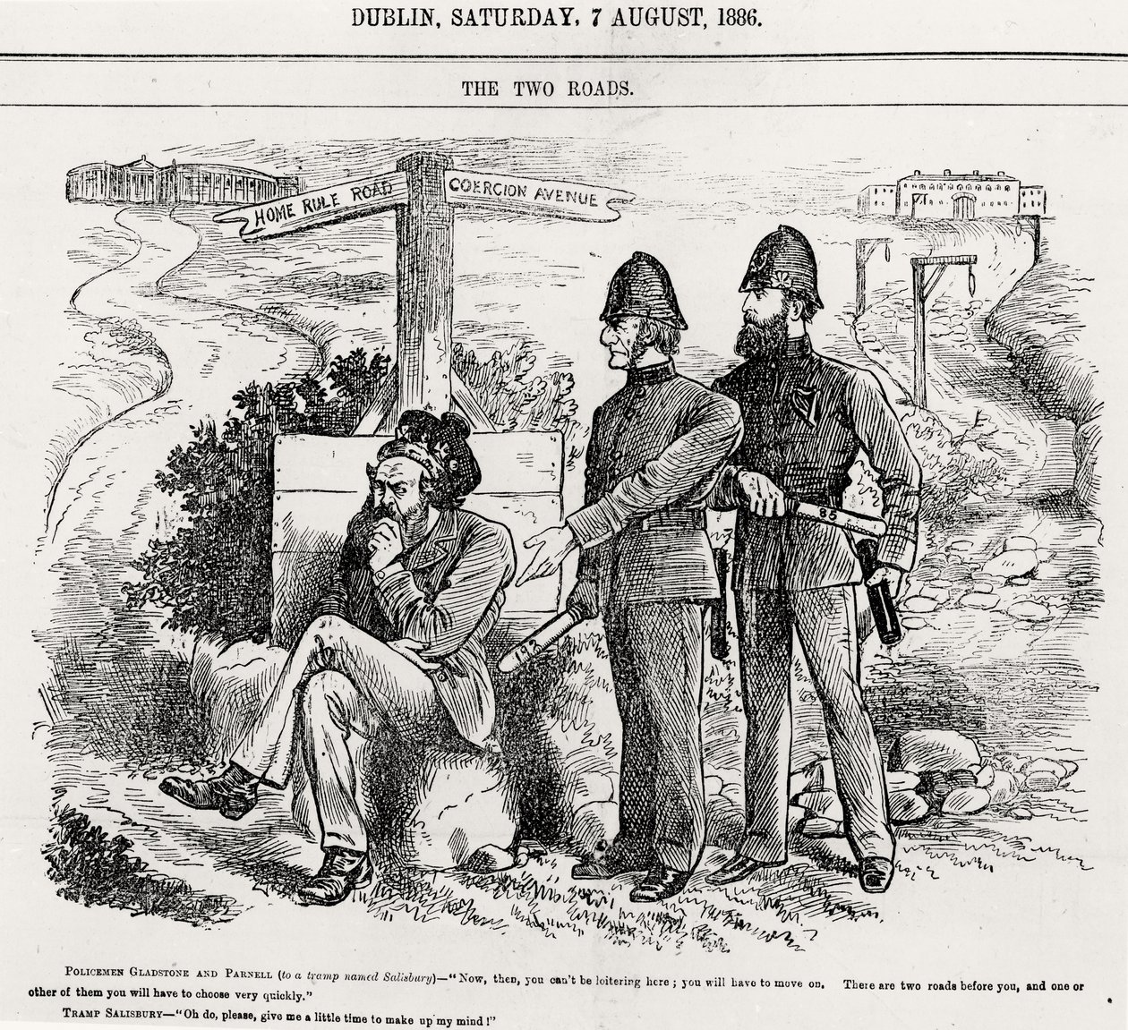 الطريقين ، التوضيح ، حانة. 7 أغسطس 1886 بواسطة مدرسة اللغة الإنجليزية