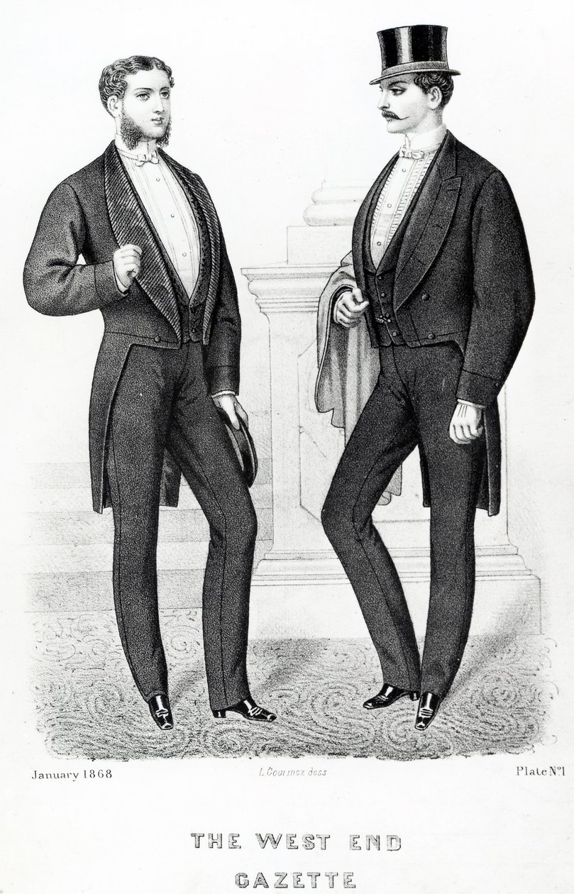 جريدة ويست إند ، مصمم الأزياء الإنجليزي ، 1868 بواسطة مدرسة اللغة الإنجليزية