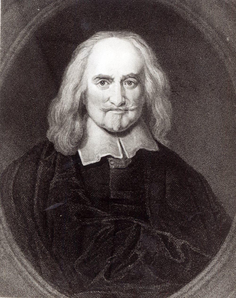 توماس هوبز (1588-1679) من "معرض الصور" ، نُشر عام 1833 بواسطة مدرسة اللغة الإنجليزية