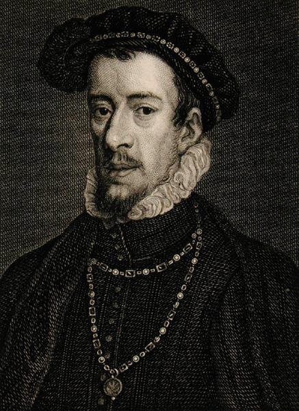 توماس هوارد (1536-1572) دوق نورفولك الرابع (نقش) بواسطة مدرسة اللغة الإنجليزية