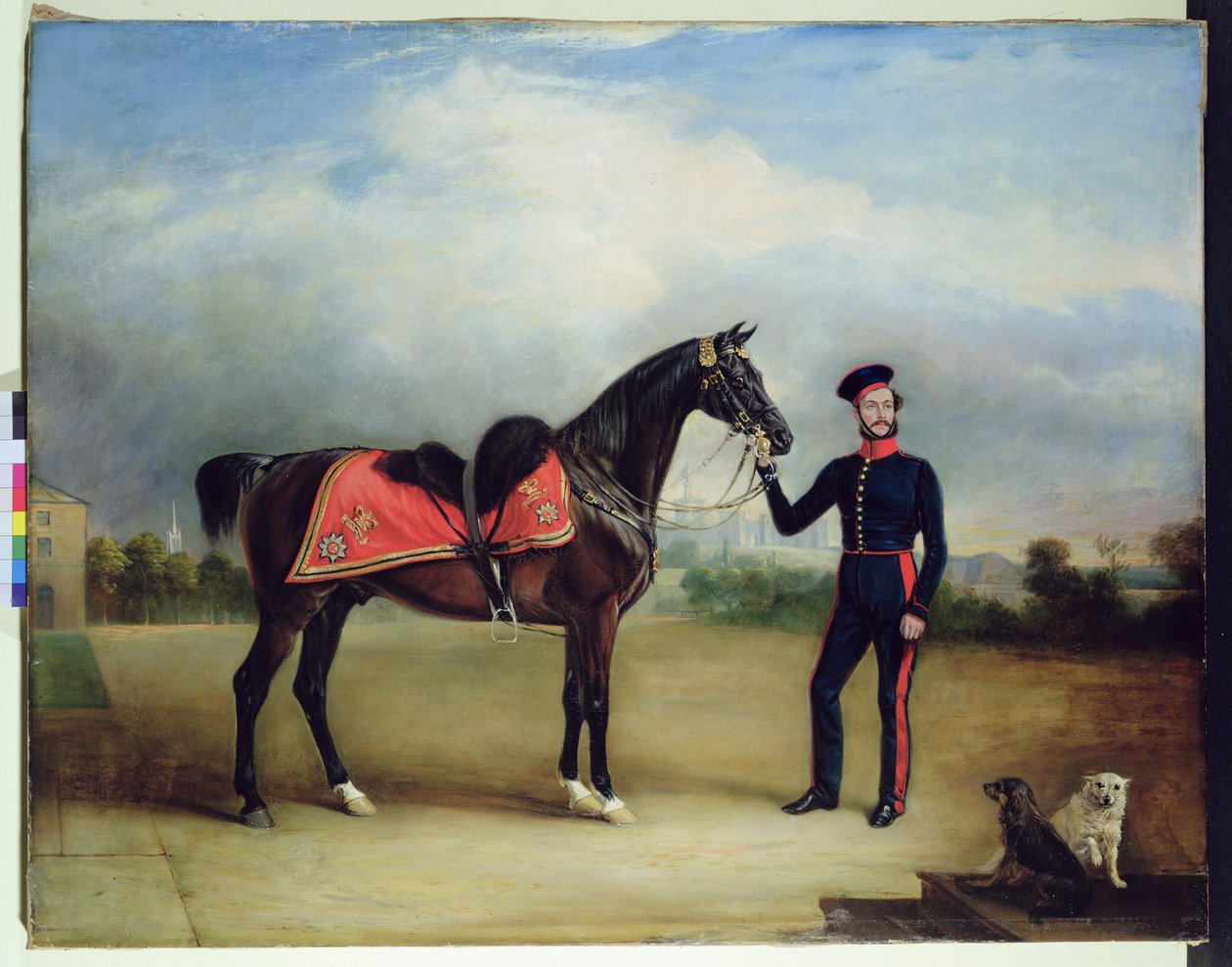 Thomas Oliver Gascoigne of the Royal Horse Guards (oil on canvas) بواسطة مدرسة اللغة الإنجليزية