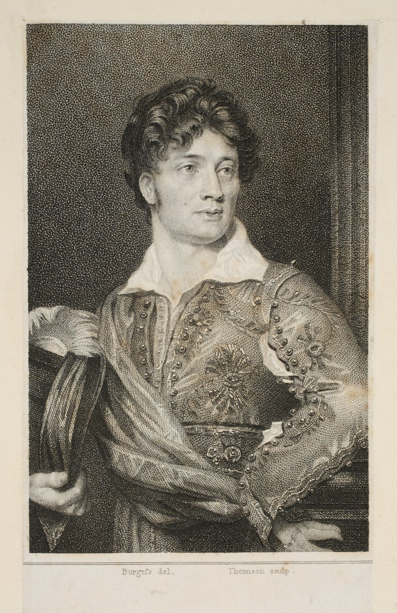 توماس سيمبسون كوك مثل دون كارلوس في لينلي "The Duenna" ، حانة. 1818 (نقش منقوش) بواسطة مدرسة اللغة الإنجليزية