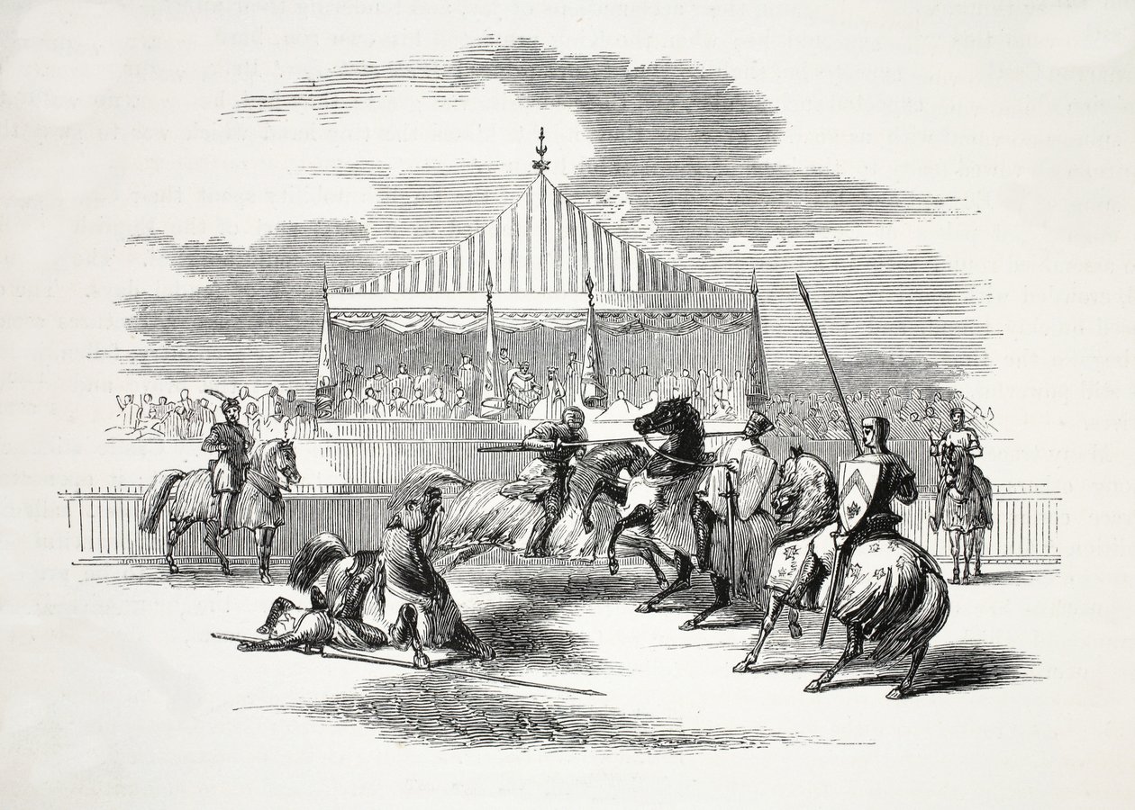البطولة في نيفين ، في Caernarvonshire ، حانة. القرن التاسع عشر (نقش الفولاذ) بواسطة مدرسة اللغة الإنجليزية