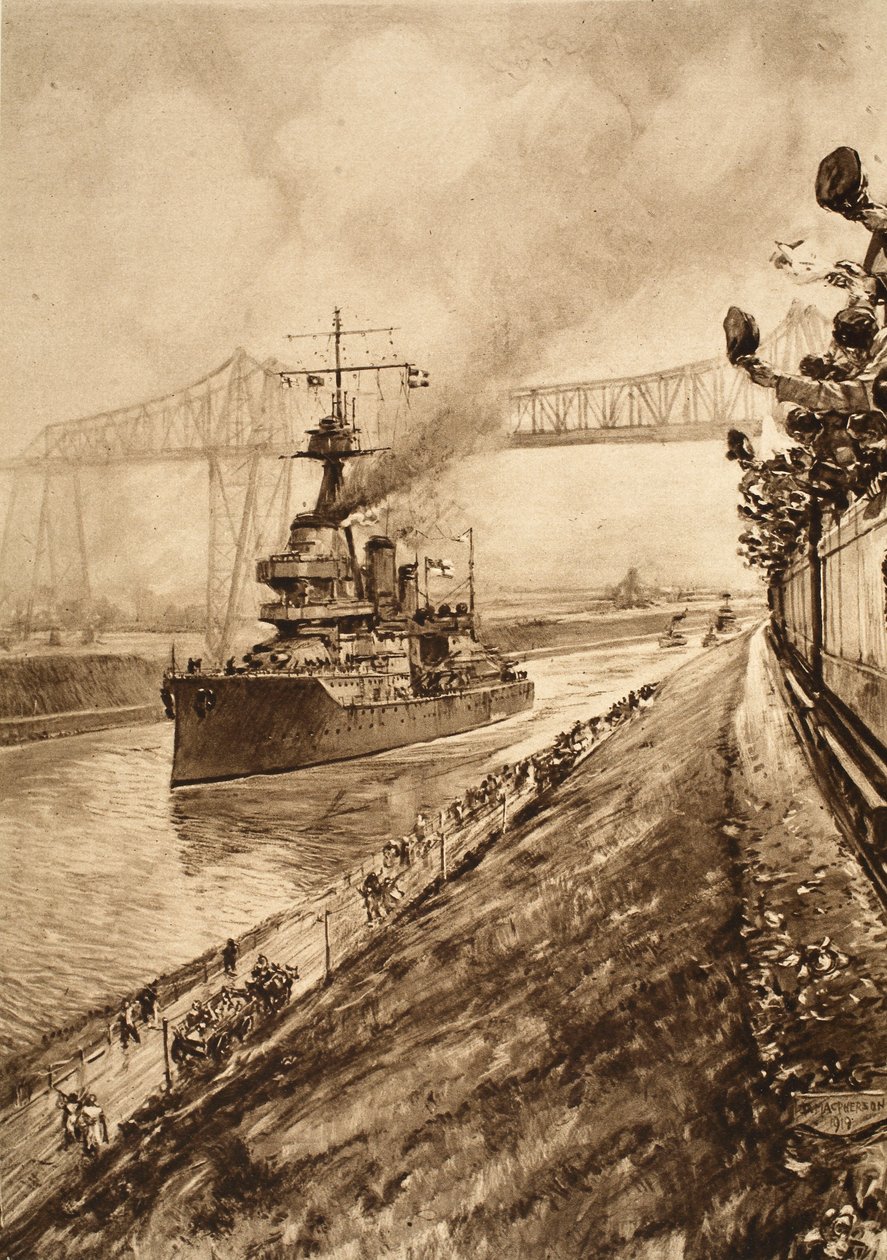 دليل انتصار على السيادة البحرية البريطانية: HMS هرقل يمر عبر قناة كيل ، 1914-1919 بواسطة مدرسة اللغة الإنجليزية