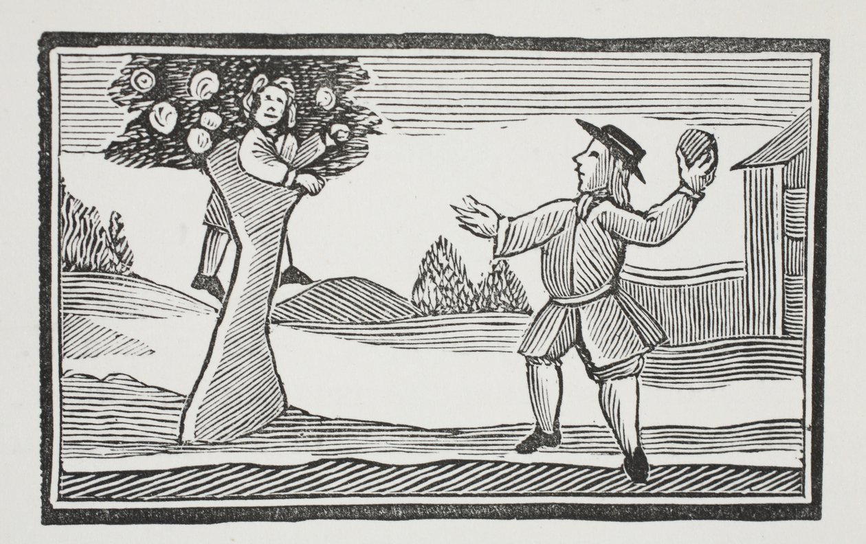 يصل إلى الشجرة يحصل العاصف ، التوضيح من كتب الفصل الثاني عشر للكاتب جون أشتون ، الحانة. 1882 بواسطة مدرسة اللغة الإنجليزية