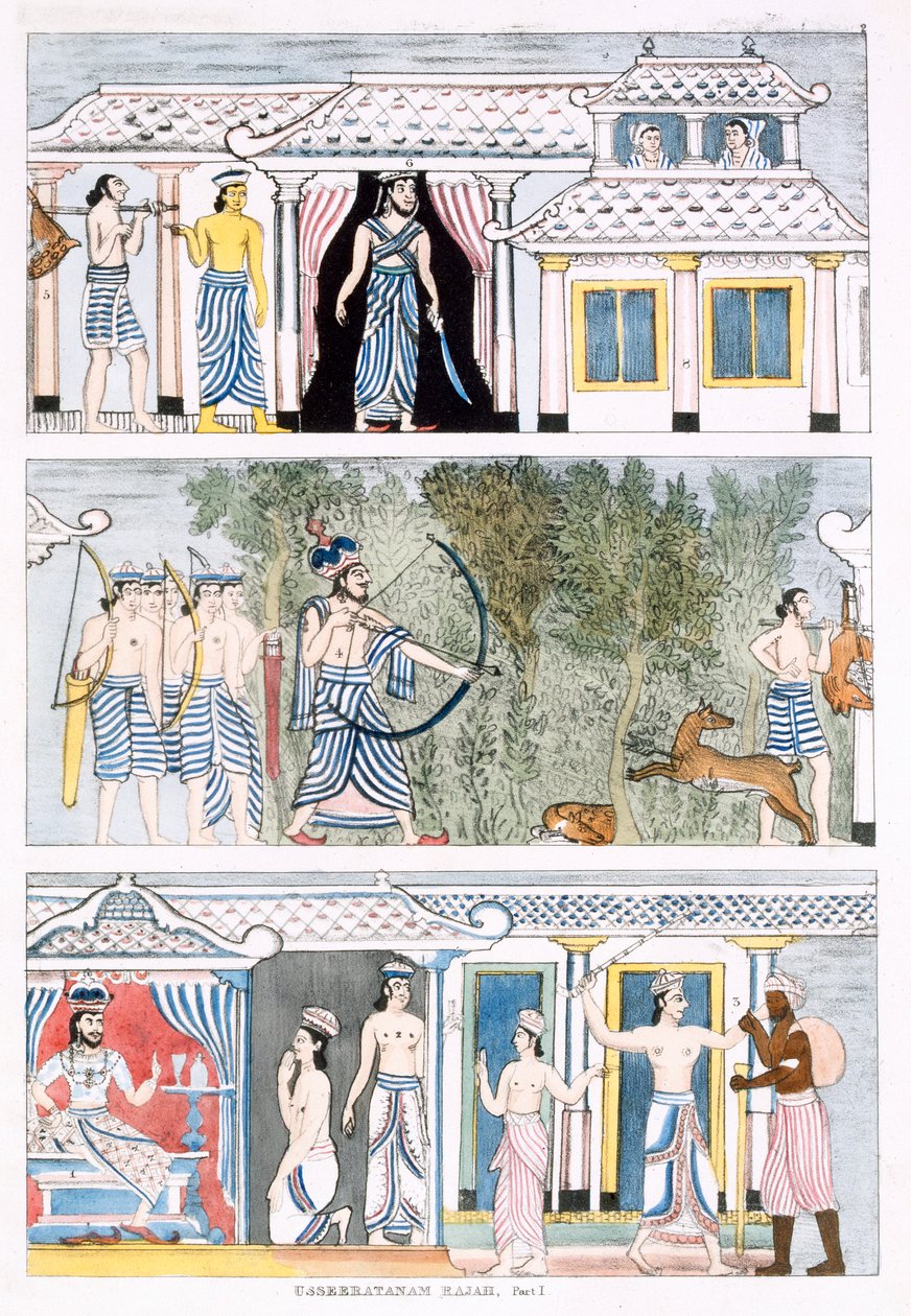 Usseeratanam Rajah ، الجزء الأول ، من تاريخ وعقيدة البوذية بقلم إدوارد أبهام ، 1829 (انظر أيضًا 414248) بواسطة مدرسة اللغة الإنجليزية