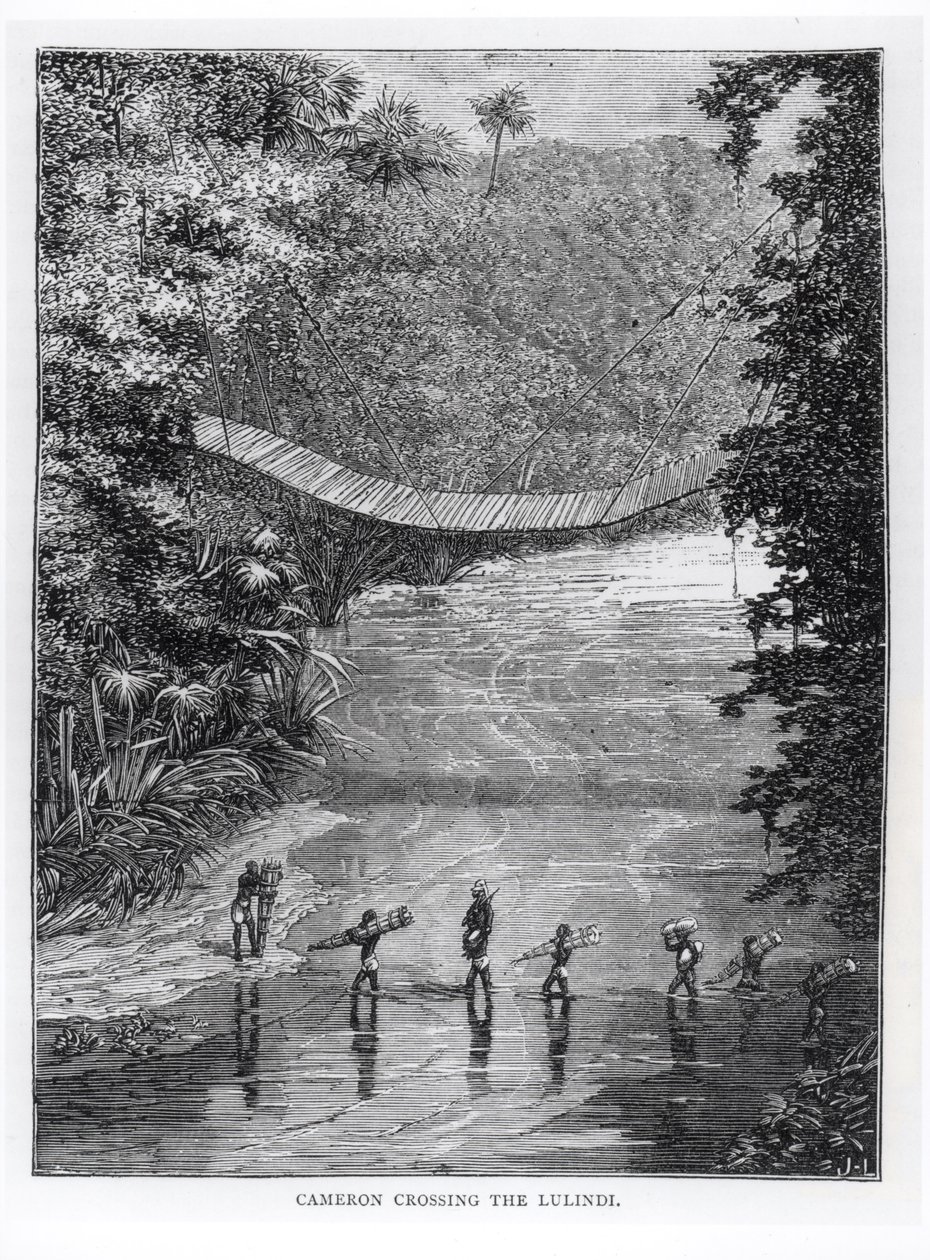 فيرني لوفيت كاميرون (1844-94) يعبر الساعة بواسطة مدرسة اللغة الإنجليزية