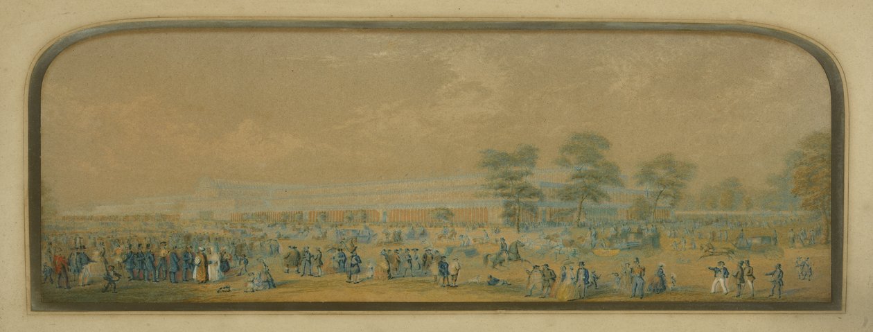 منظر لقصر كريستال ، 1851 بواسطة مدرسة اللغة الإنجليزية