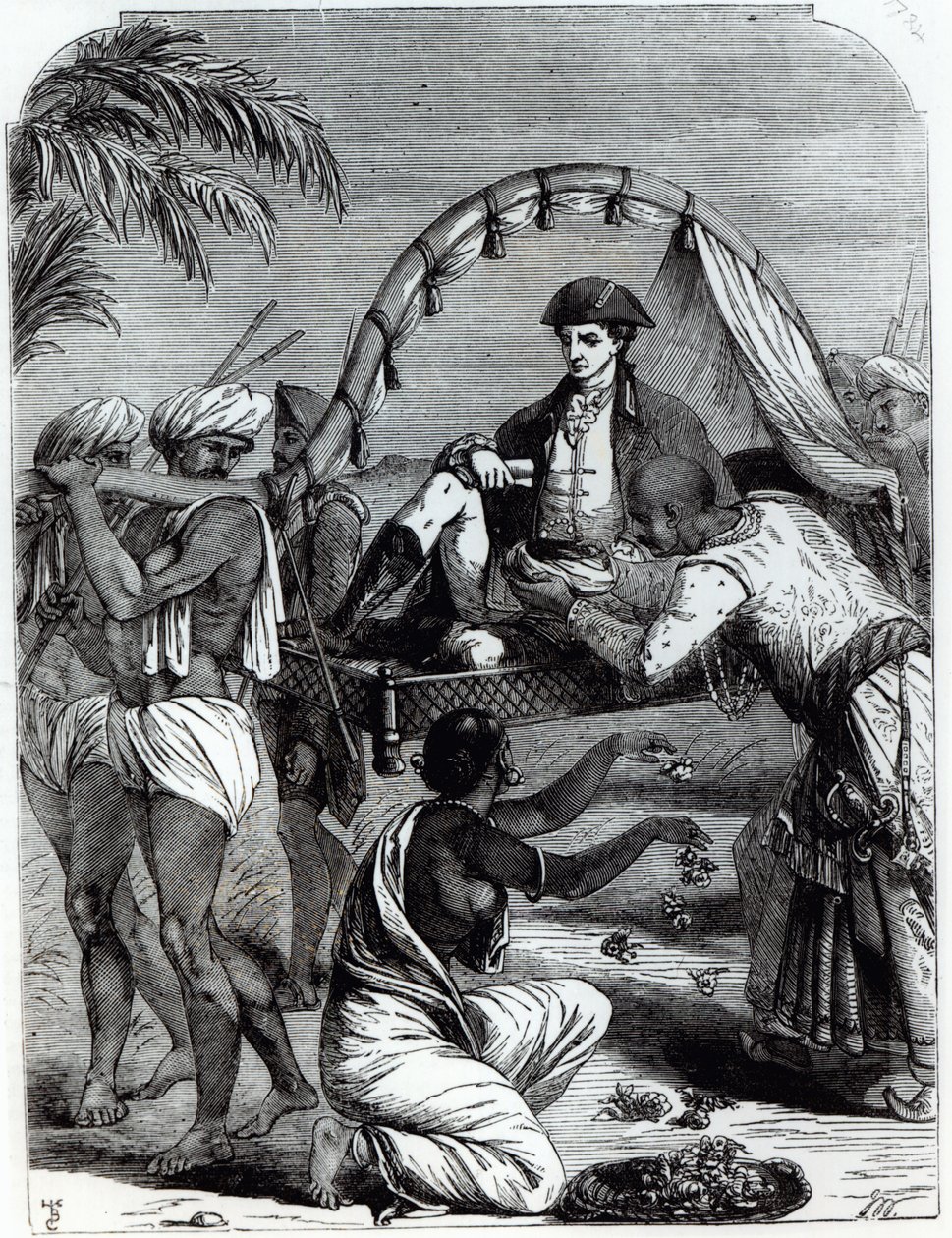 وارن هاستينغز (1732-1818) في الهند عام 1784 بواسطة مدرسة اللغة الإنجليزية