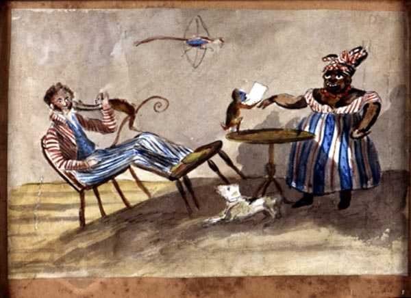 المشهد المحلي لغرب الهند ، حوالي عام 1835 (ألوان مائية وحبر على ورق) بواسطة مدرسة اللغة الإنجليزية