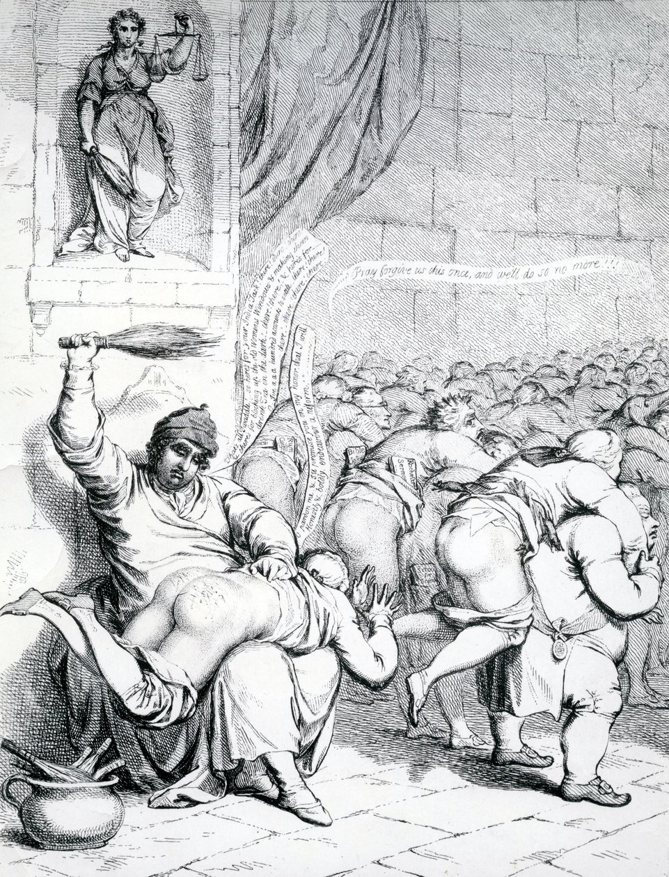 مدرسة وستمنستر ، أو د. بوسبي تسوية الحسابات مع ماستر بيلي وزملائه ، 1785 بواسطة مدرسة اللغة الإنجليزية