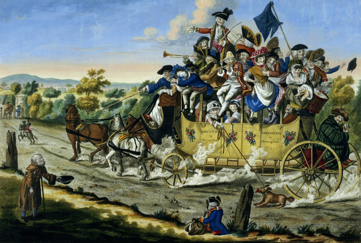 عطلات Whitsuntide ، حانة. بواسطة كارينغتون بولز (fl.1744-93) ، 1783 (نقش الخط الملون) بواسطة مدرسة اللغة الإنجليزية