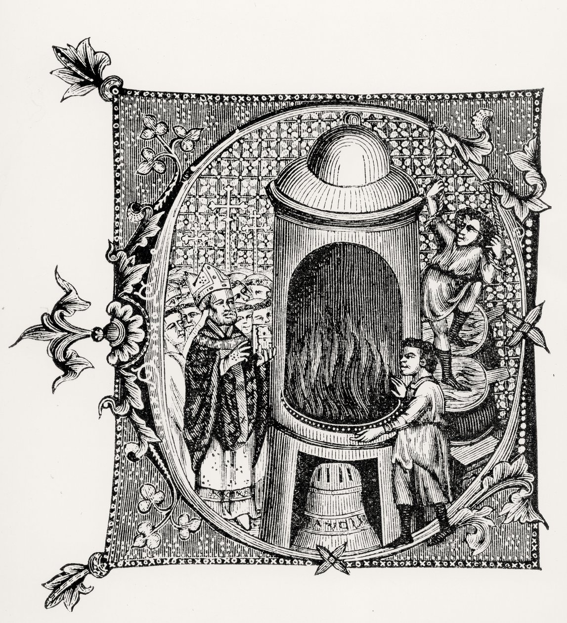 تأريخ أولي تاريخي من Divinorum Officiorum بقلم ويليام دوراند ، توضيح من العلوم والأدب في العصور الوسطى وعصر النهضة ، كتب ونقش بول لاكروا ، 1878 ( بواسطة المدرسة الإنجليزية المدرسة الإنجليزية
