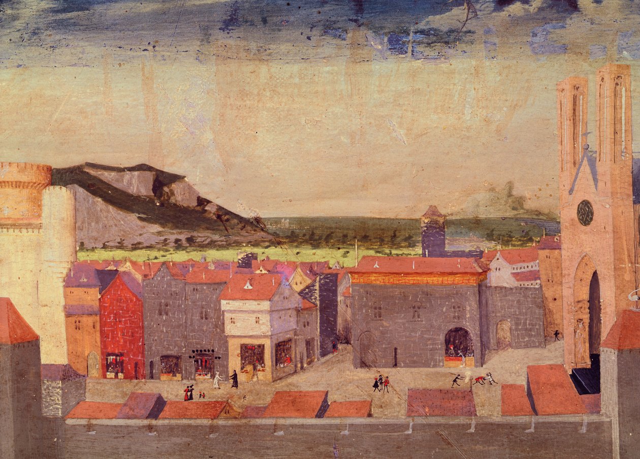 ال Chartreuse du Val de Bénédiction ، الساحة العامة ، التفاصيل من تتويج العذراء ، 1453-54 بواسطة إنجويراند كوارتون