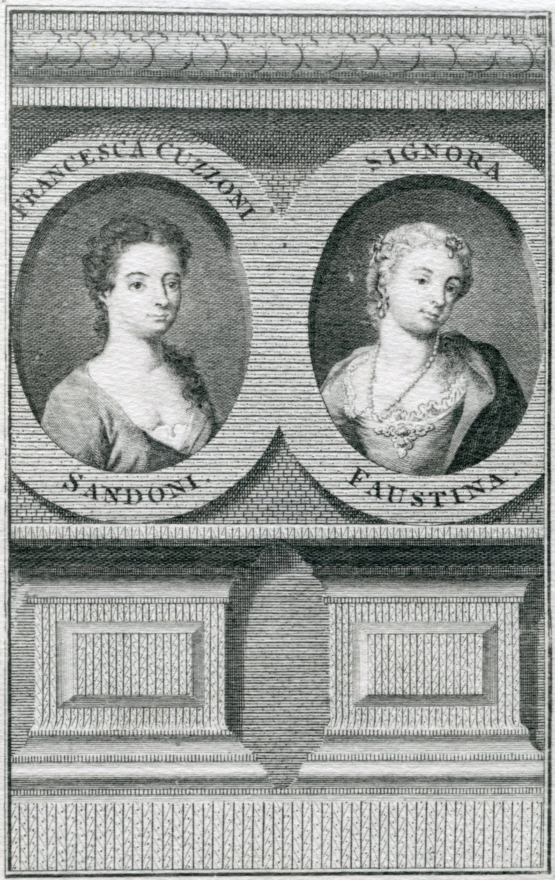 صورة مزدوجة لفرانشيسكا كوزوني (1696-1778) وفوستينا بوردوني (1697-1781) بواسطة اينوك سيمان