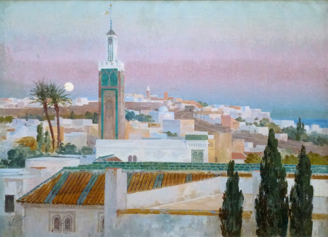 Atardecer en TangerTangier عند الغسق بواسطة إنريكي سيمونيت
