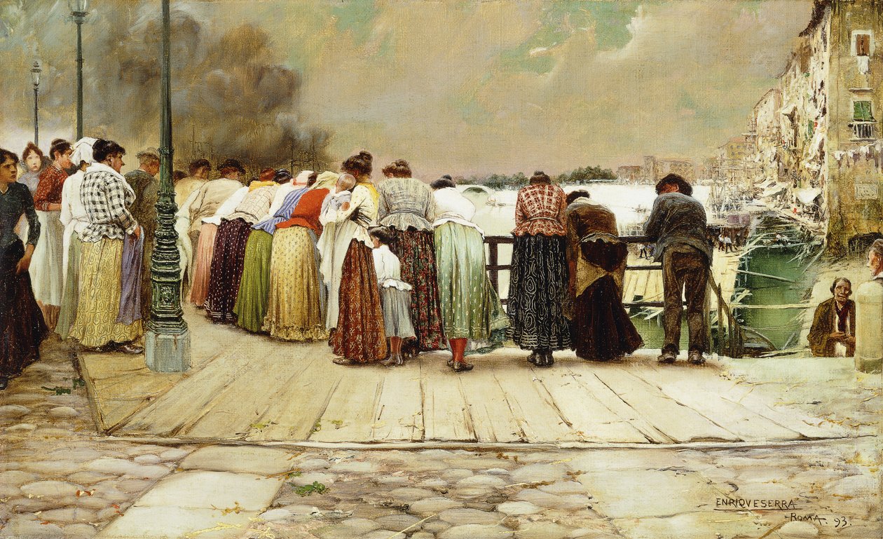 على الجسر ، 1893 بواسطة إنريكي سيرا