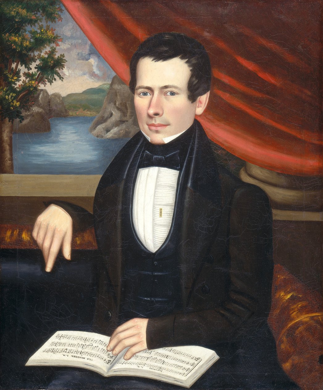 رجل مع كتاب اللحن: ربما السيد كوك ، ج. 1838. بواسطة إيراستوس ساليسبري فيلد