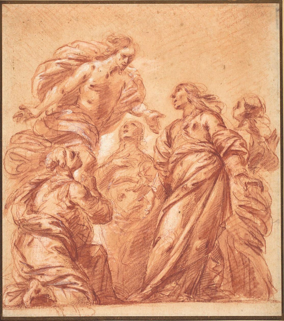 ظهور المسيح للمريمات الأربع بواسطة Ercole Procaccini il Giovane