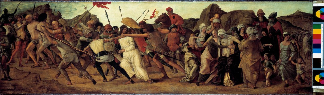 حتى اللوحة التي رسمها إركول دي روبرتي (حوالي 1450-1496) 1482 خافت 35x118 سم دريسدن ، Gemaldegalerie بواسطة إركول دي روبرتتي