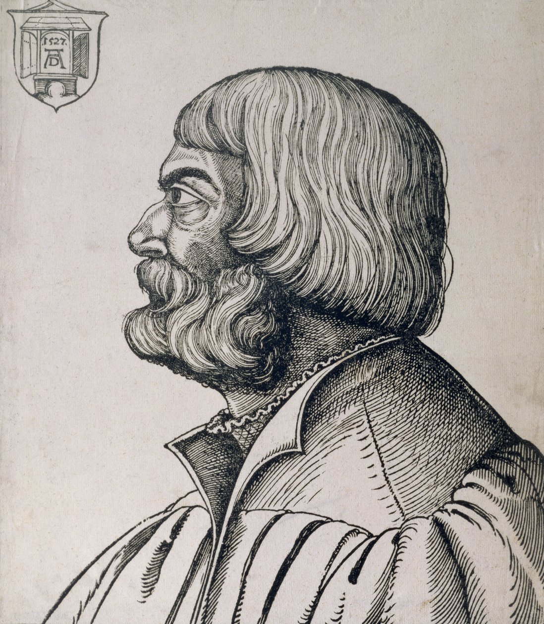صورة الملف الشخصي لألبريشت دورر (1471-1528) ، 1527 بواسطة ارهارد شون