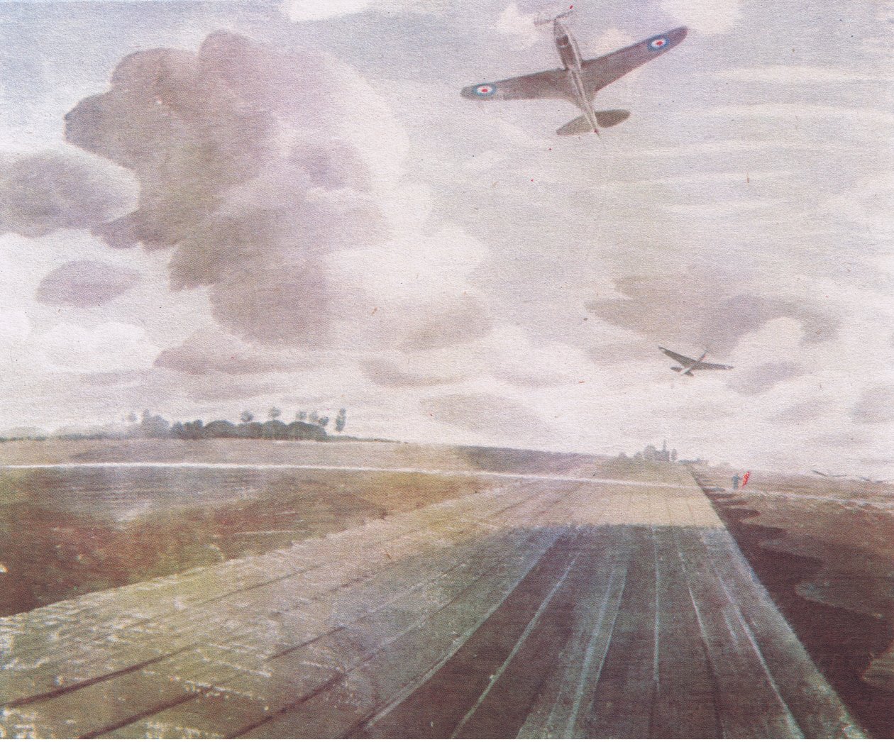 منظور المدرج ، 1941 ، من المغامرة البريطانية التي نشرها كولينز ، 1947 بواسطة إريك رافيليوس