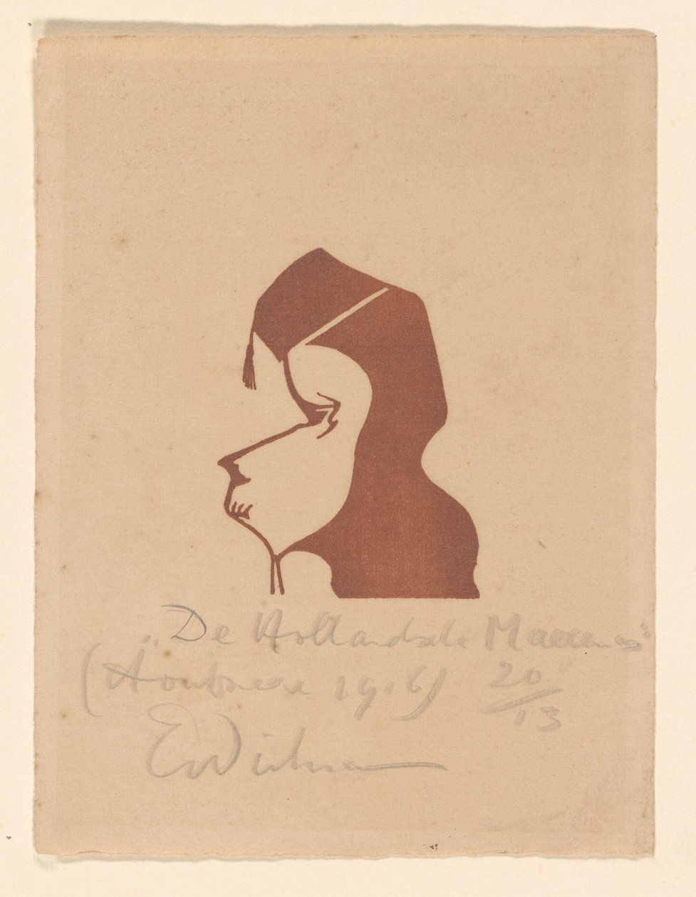 The Hollandsche Maecenas (العنوان الأصلي على الكائن) بواسطة إريك ويتشمان (توقيع الفنان)
