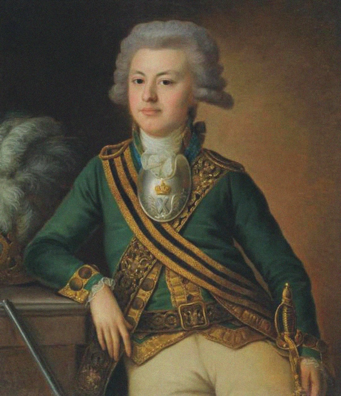 صورة ياكوف إيفانوفيتش ليخاتشوف ، بودبوروتشيك من فوج حراس الحياة سيميونوفسكي ، 1792 بواسطة إرمولاي ديمنتييفيتش كامجينكوف