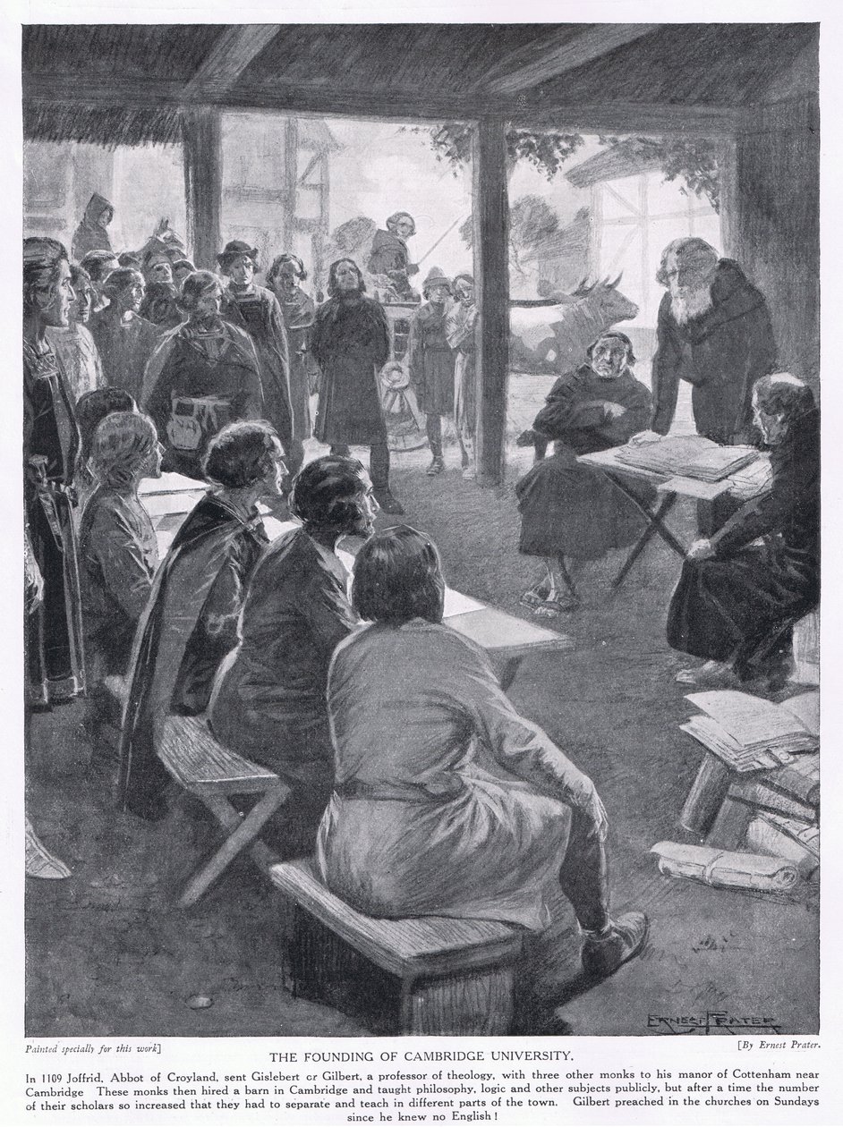 تأسيس جامعة كامبريدج AD1109 ، 1920 بواسطة إرنست براتر