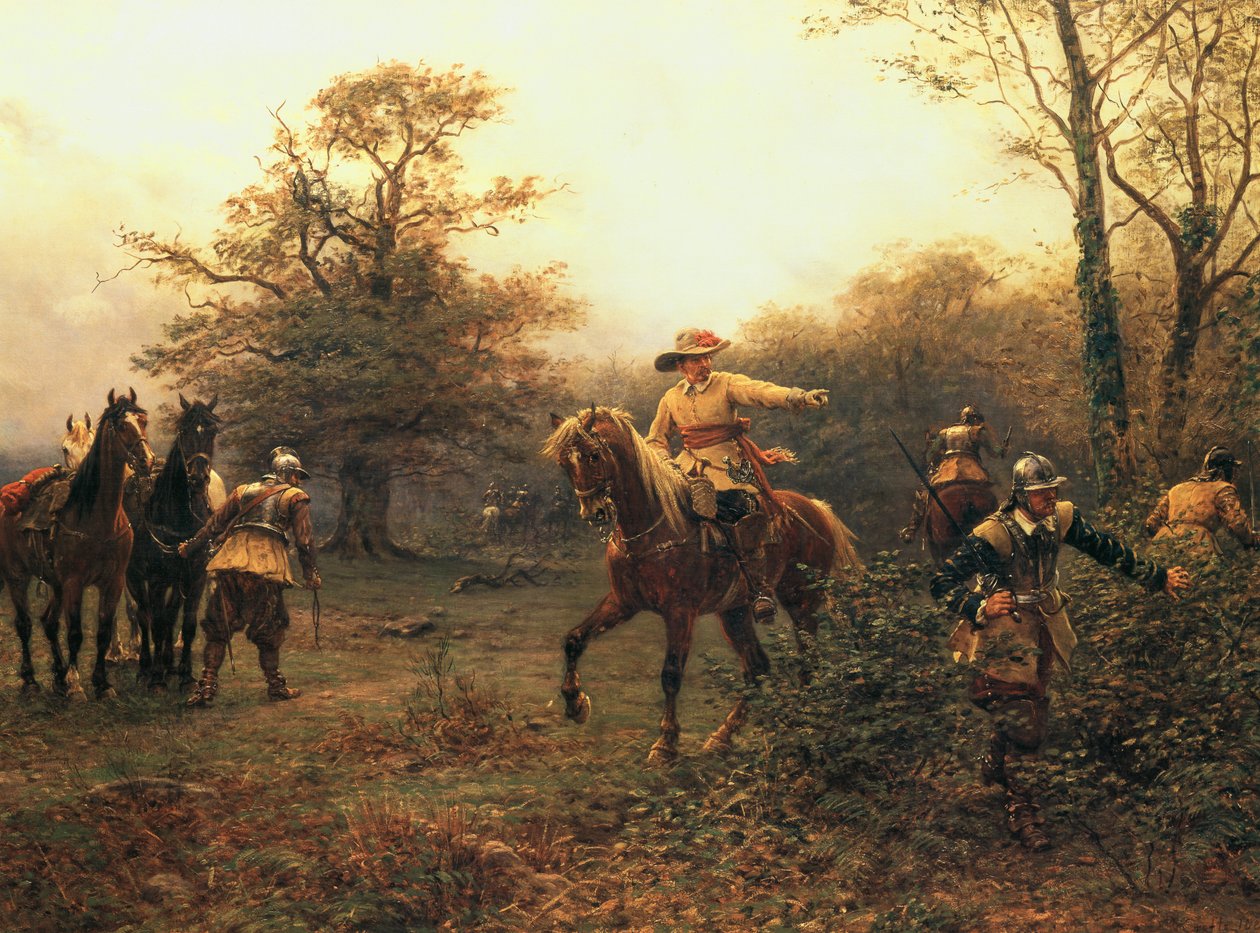 بلوط بوسكوبيل (ليثو ملون) بواسطة إرنست (بعد) كروفتس