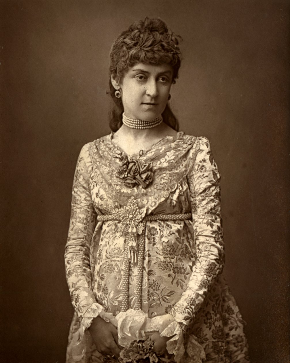 أنجيلا فنتون ، الممثلة البريطانية ، 1887. بواسطة إرنست بارود