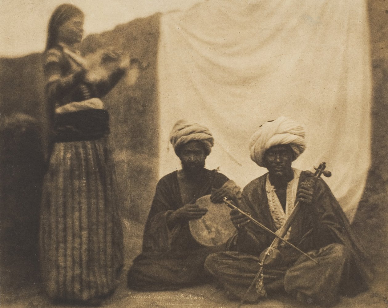 الموسيقيان المصريان روابي وألمي ، 20 فبراير 1852. بواسطة إرنست بينيك