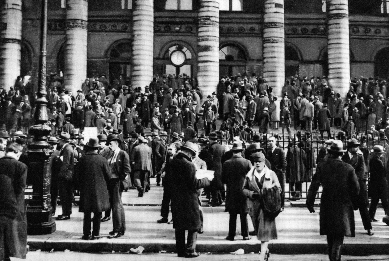 مساومة خارج البورصة ، باريس ، 1931. بواسطة إرنست فلاماريون