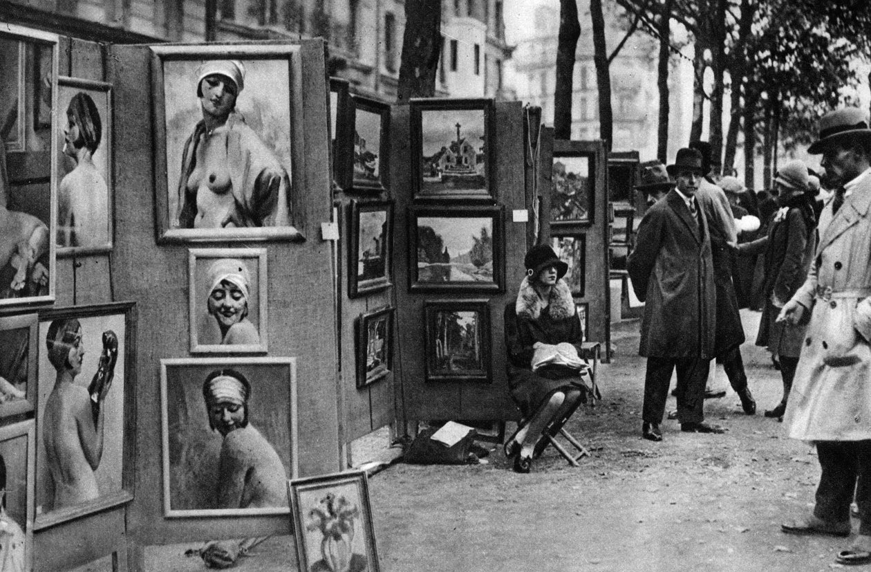 لوحات للبيع ، باريس ، 1931. بواسطة إرنست فلاماريون