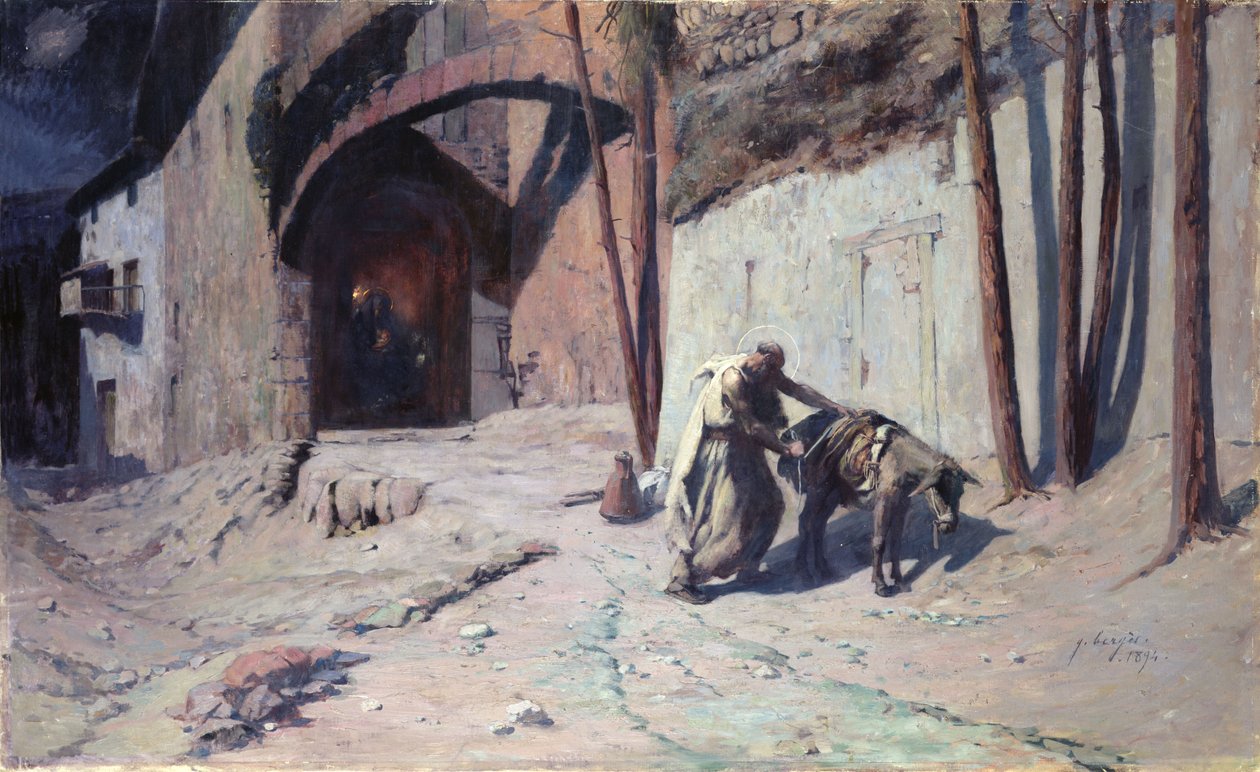الرحلة إلى مصر ، أو جوزيف يضع حزمة على حماره ، 1894 بواسطة إرنست جورج بيرجس