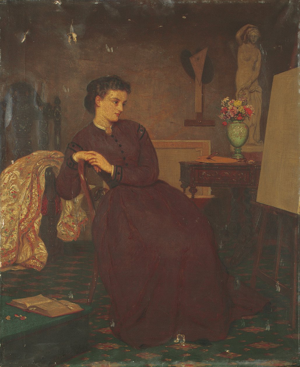 فنانة سيدة ، 1869 بواسطة إرنست جوستاف جيراردوت
