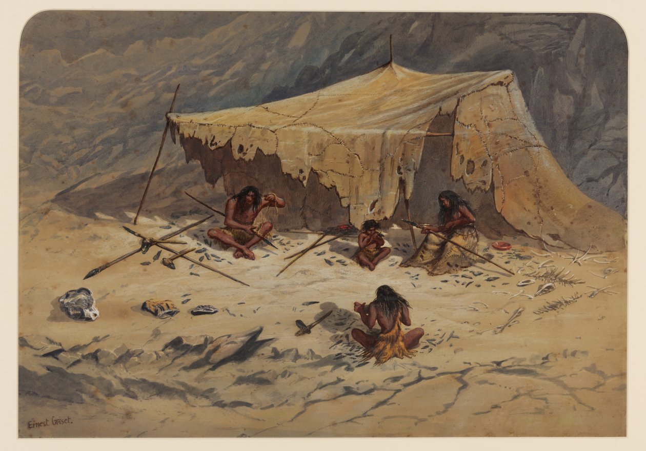 معسكر ما قبل التاريخ ، 1871 بواسطة إرنست هنري جريسيت
