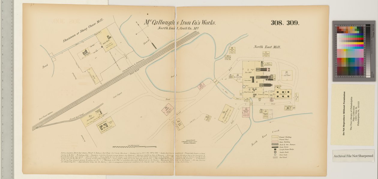 McCulloughs Iron Co.، Northeast Creek، Maryland، Hexamer General Survees بواسطة إرنست هيكسامير