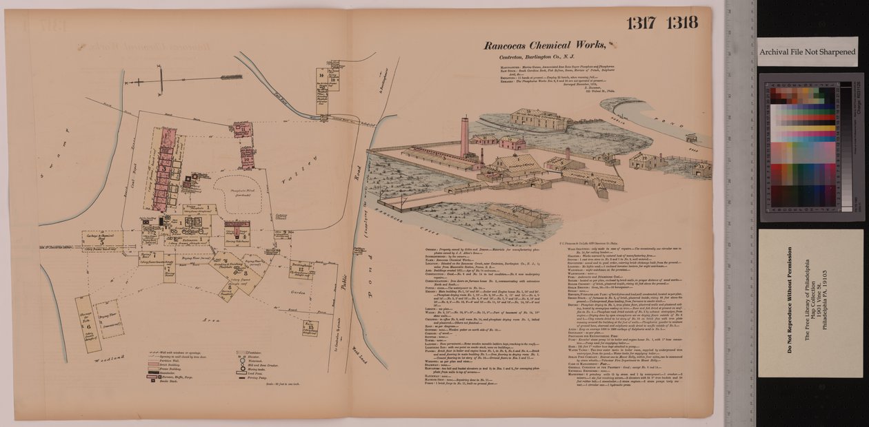 المجلد 14 ، Rancocas Chemical Works ، Hexamer General Surveys ، برلنغتون ، نيو جيرسي ، 1878 بواسطة إرنست هيكسامير