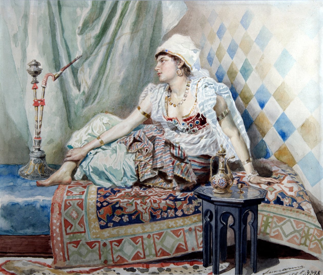An Odalisque '، 1888. بواسطة إرنست كارلوفيتش ليبهارت