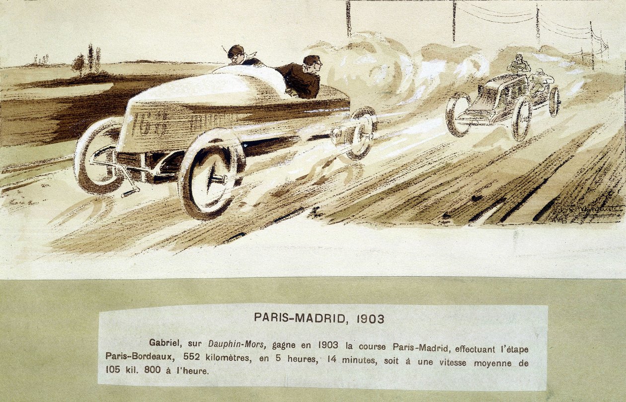The Paris-Madrid race بواسطة إرنست مونتوت
