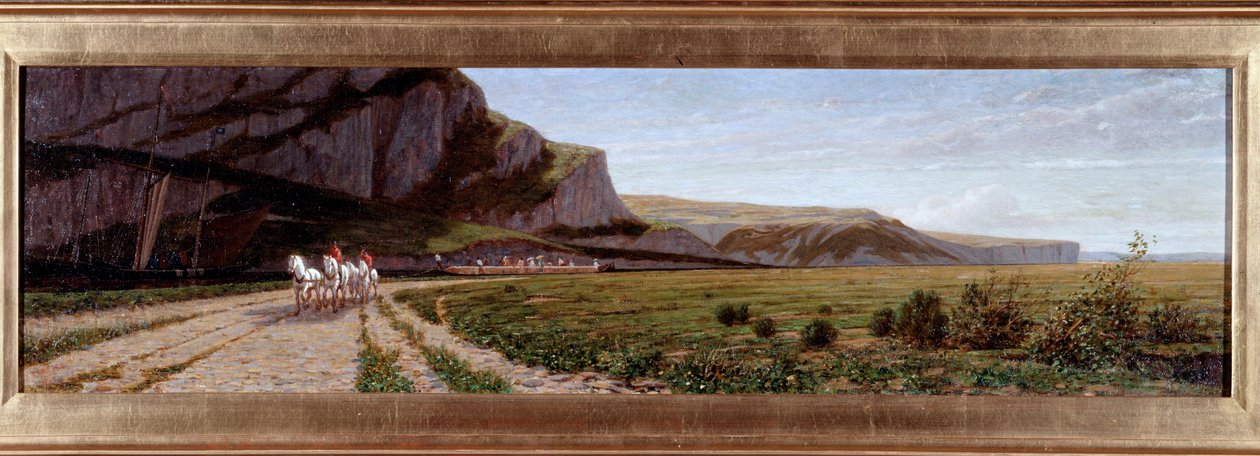 عبور قناة Crinan ، اسكتلندا لوحة رسمها إرنستو بيرتيا (1836-1904) بواسطة إرنستو بيرتيا