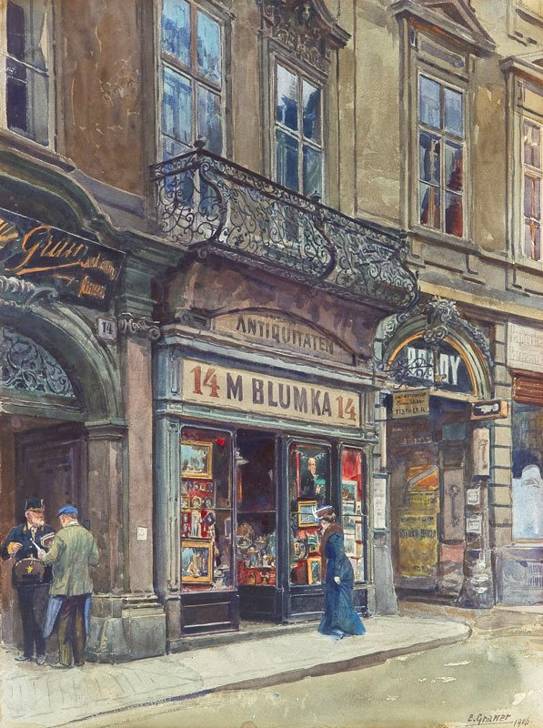 Die Weihburggasse in WiennEnglish: The Weihburggasse in Viennan بواسطة إرنست جرانر