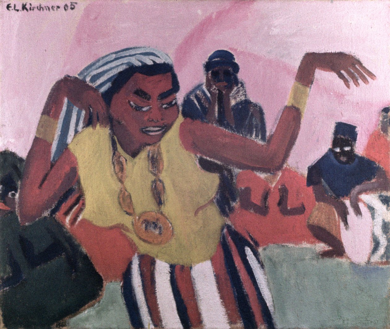 راقصة سوداء ، 1909 بواسطة إرنست لودفيج كيرشنر