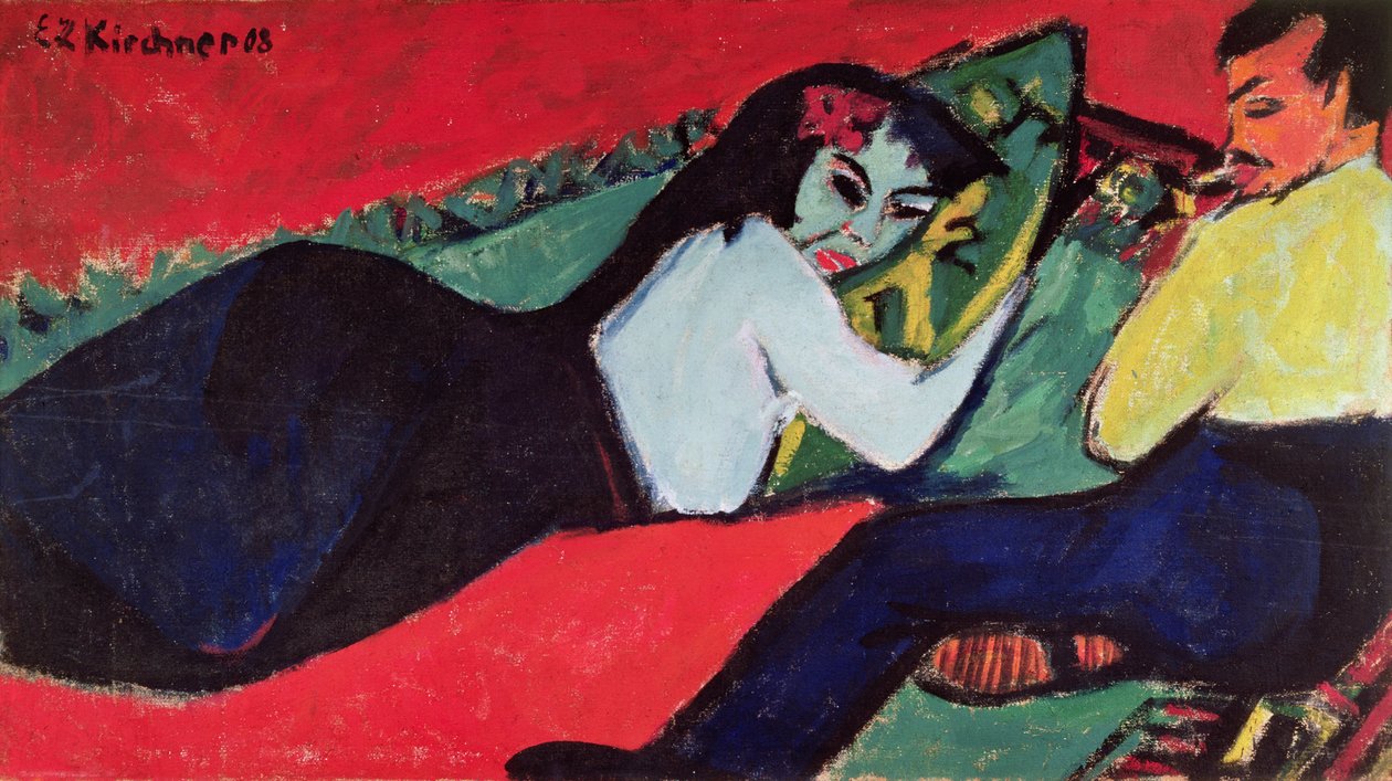 امرأة راقد بواسطة إرنست لودفيج كيرشنر